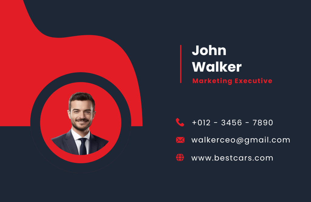 Custom Business Card Dimension for Experimental Persona