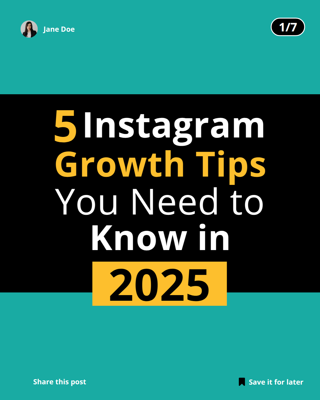 Instagram Carousel Template