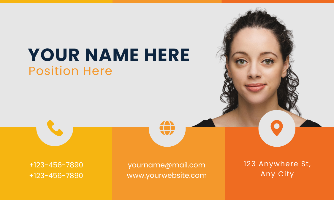Real estate business card template with enough white space
