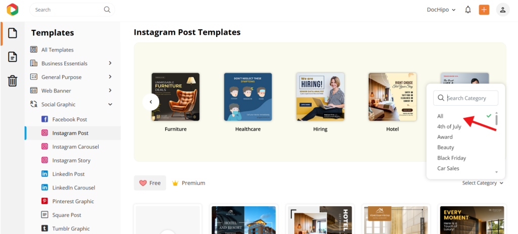 DocHipo templates- VistaCreate vs Canva vs DocHipo