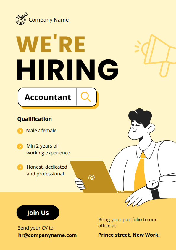 Hiring Flyer Template