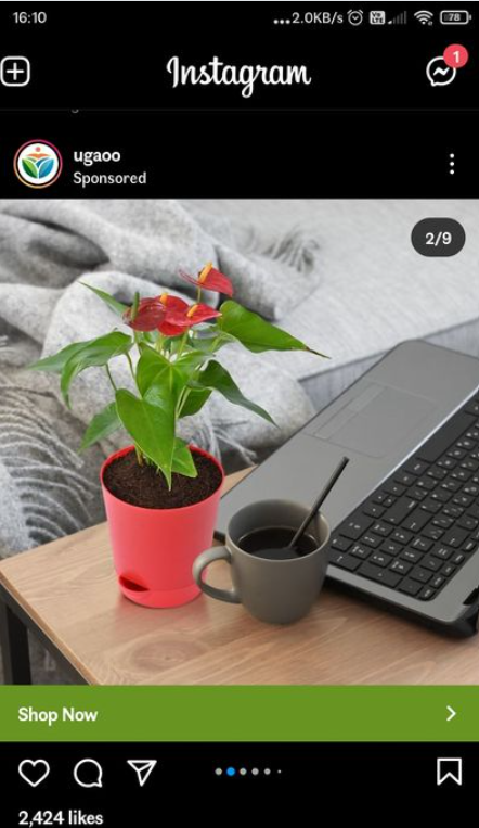 IG carousel ads example