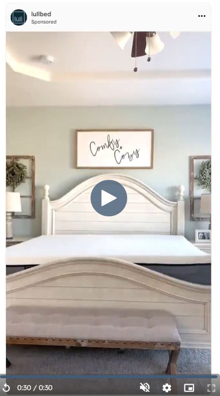 Instagram video ad example