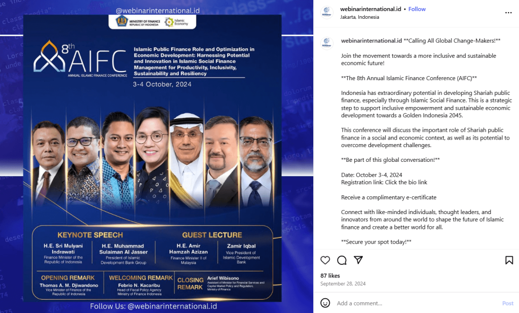 Promote webinar on social media example with facial images for more engagement