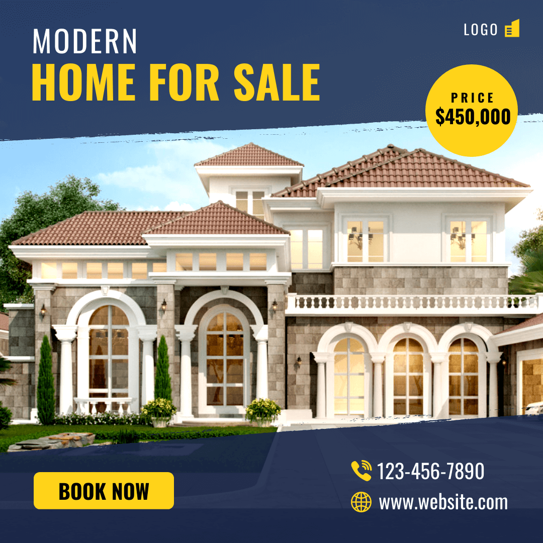 Real Estate IG Ad Template with a Mobile-Responsive Format