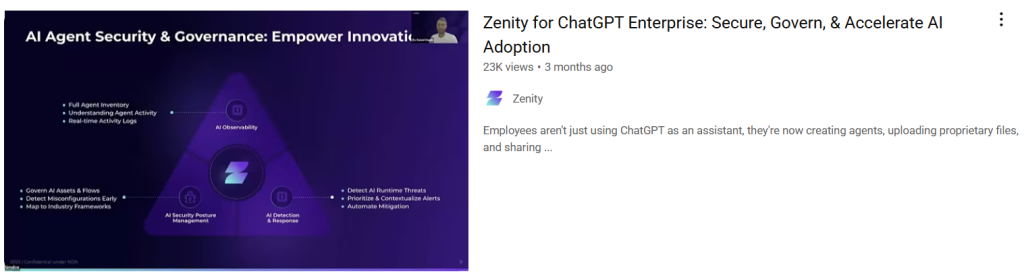 Zenity webinar- YouTube