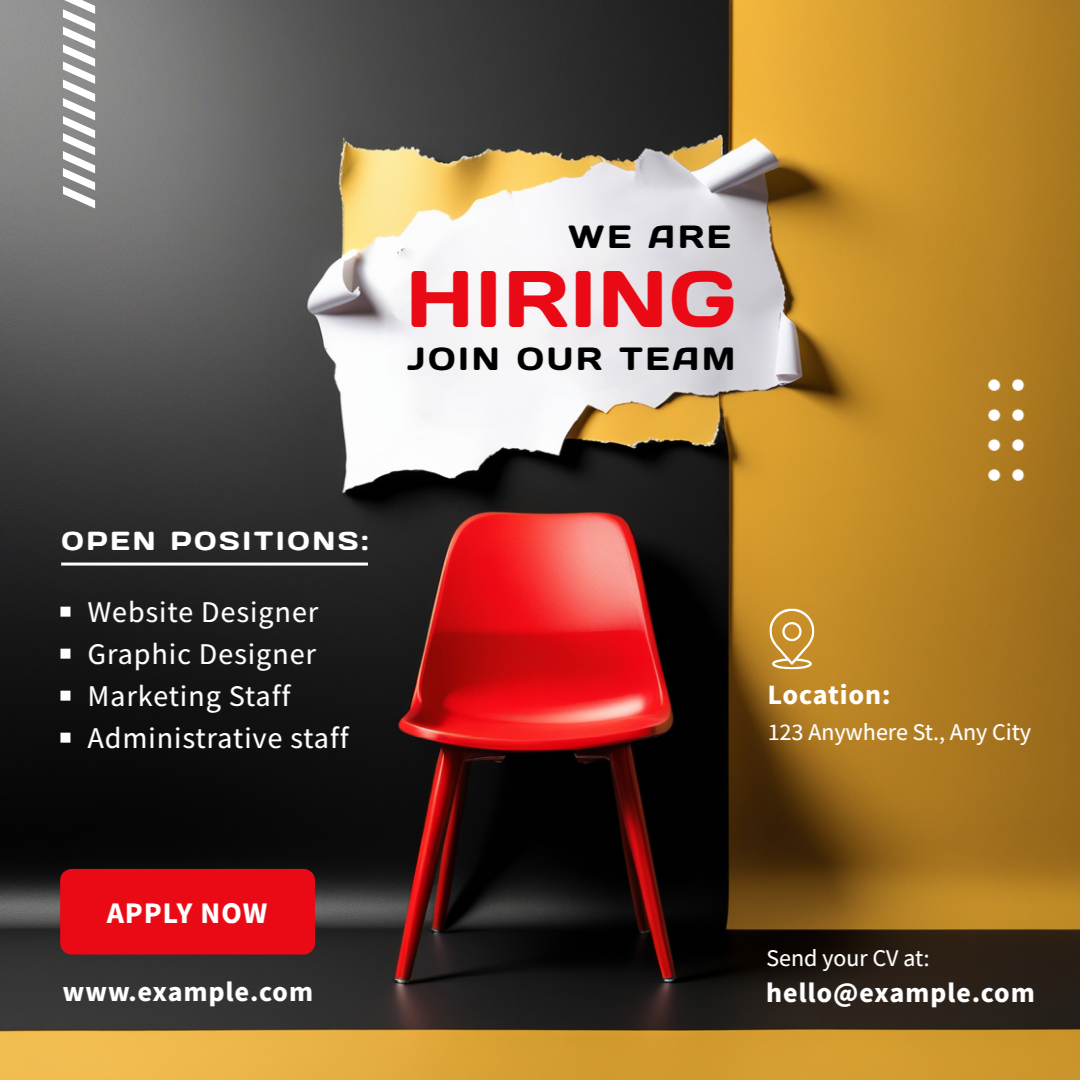 Hiring Instagram Post Template