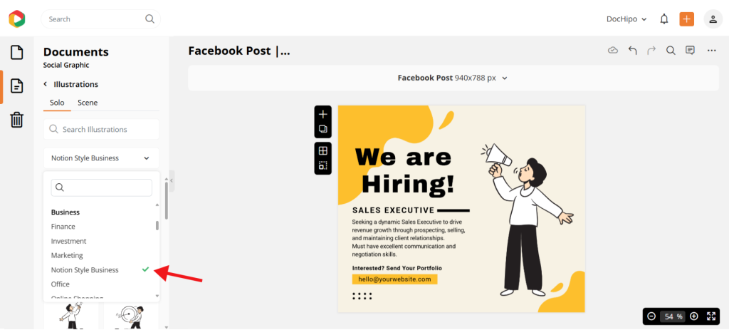 DocHipo illustrations to promote job openings DocHipo illustrations to promote job openings