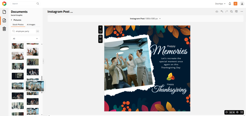 Customize with DocHipo stock images