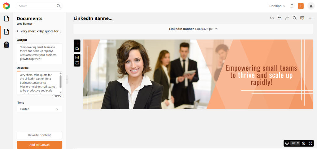 DocHipo AI Writer tool