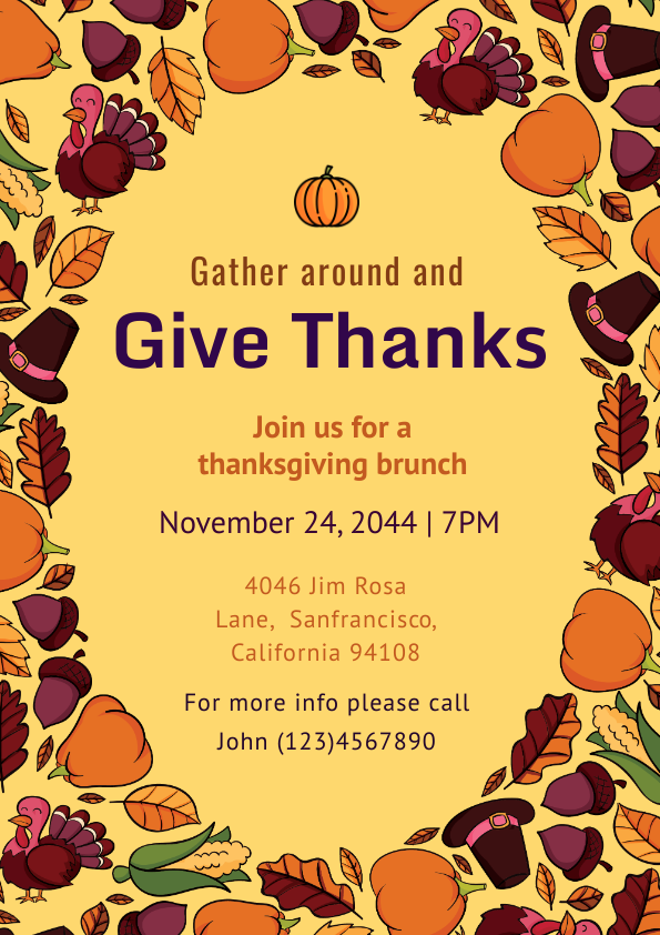 DocHipo Poster for Thanksgiving Brunch