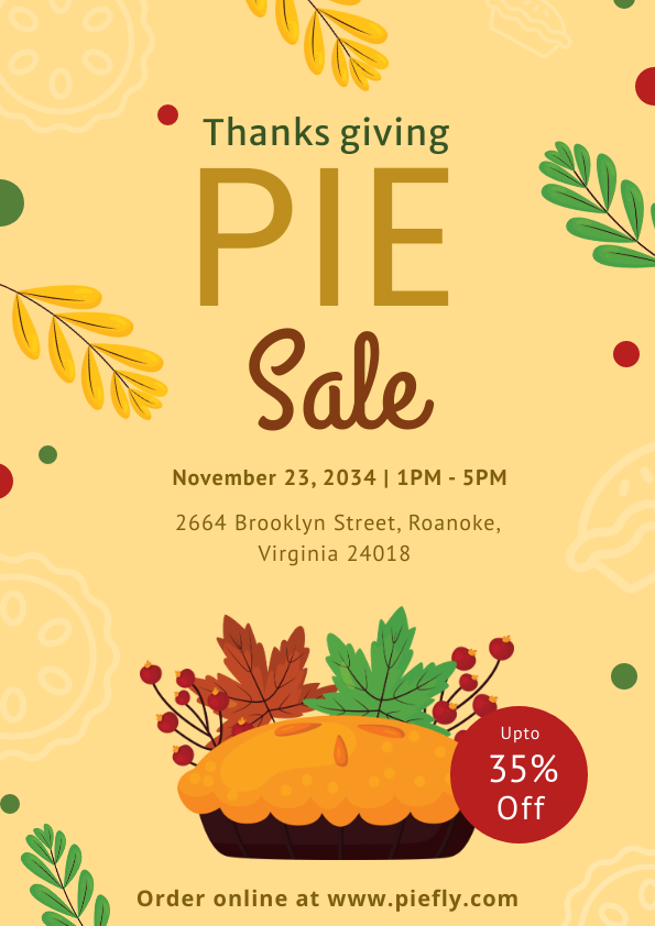 DocHipo Thanksgiving Poster Template with Warm Typography