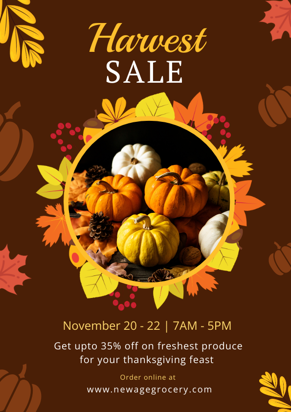 DocHipo Thanksgiving Poster with Clear and Persuasive CTA