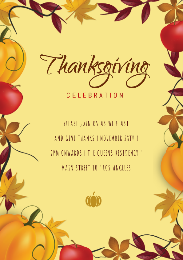 DocHipo Thanksgiving template with Fall graphics for festive mood