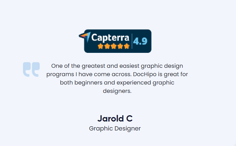 testimonial example for DocHipo testimonial example for DocHipo