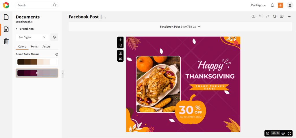 Edit with DocHipo brand kits