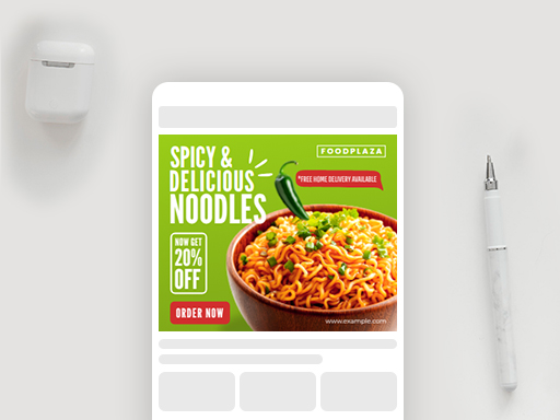 Food Medium Rectangle Ad Templates