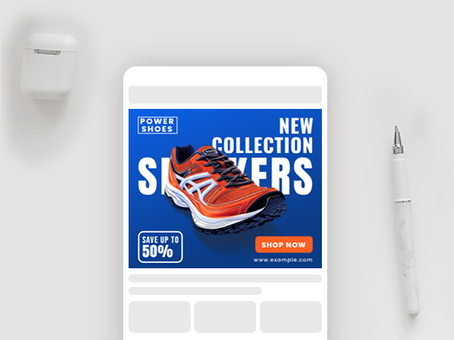 Footwear Medium Rectangle Ad Templates