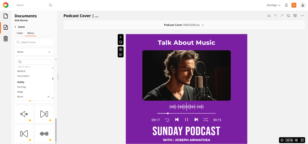 Prezi vs Canva vs DocHipo: High-quality, niche business-focused design assets in DocHipo