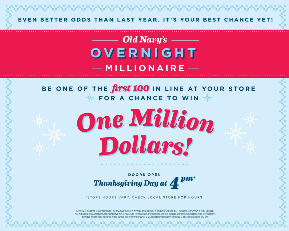 Old Navy Thanksgiving campaign- played with gratitude