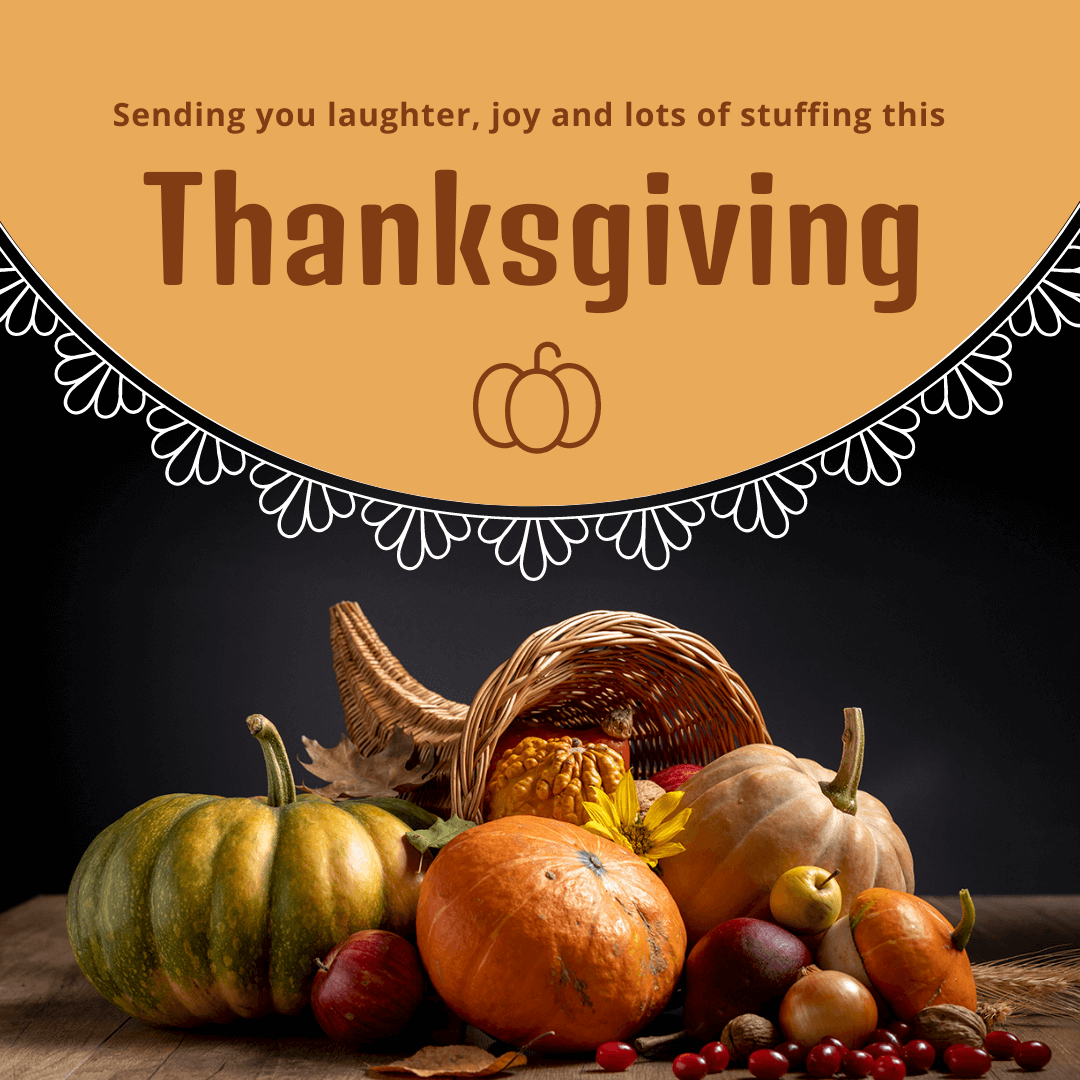 Thanksgiving IG post template with eye-catching images