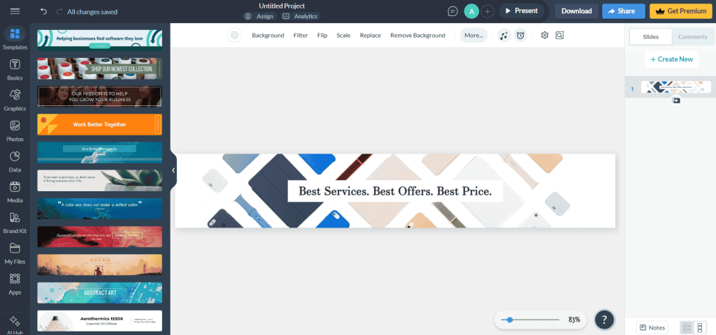 Visme pre-made templates for LinkedIn banners