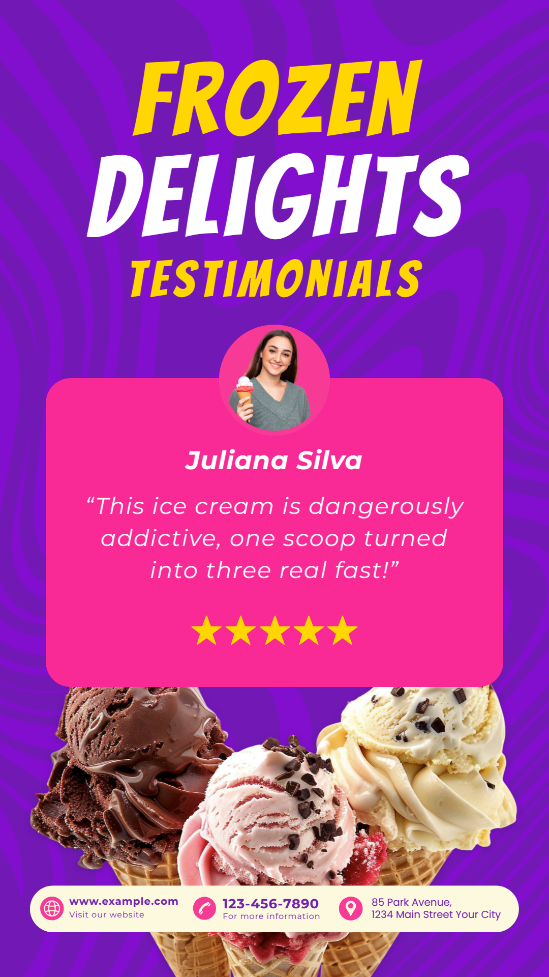 Testimonial WhatsApp Story Template