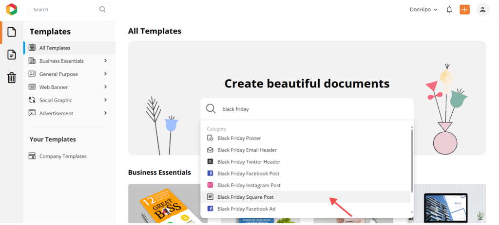 Black friday post templates Black friday post templates