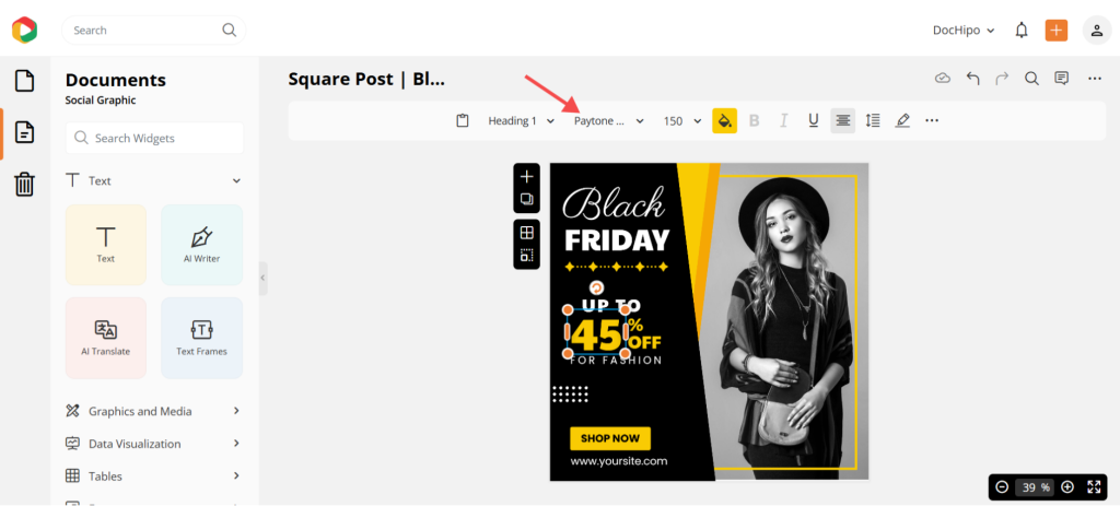 Black friday social media post design Black friday social media post design