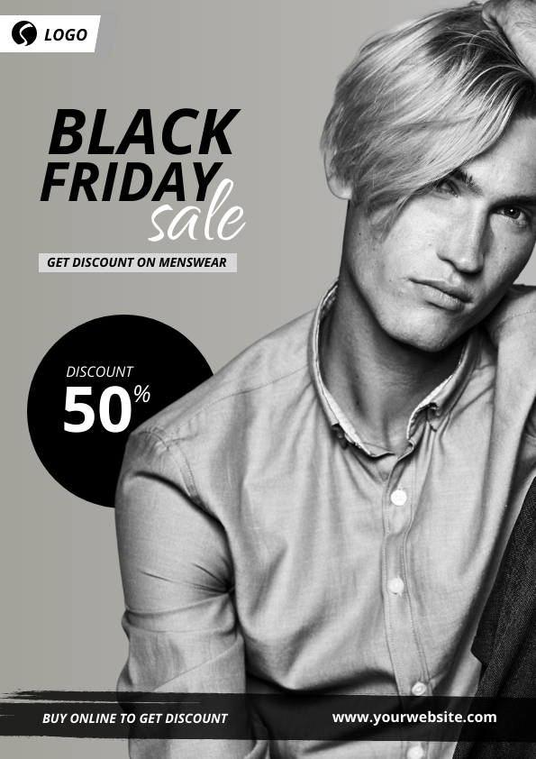 Black friday poster template