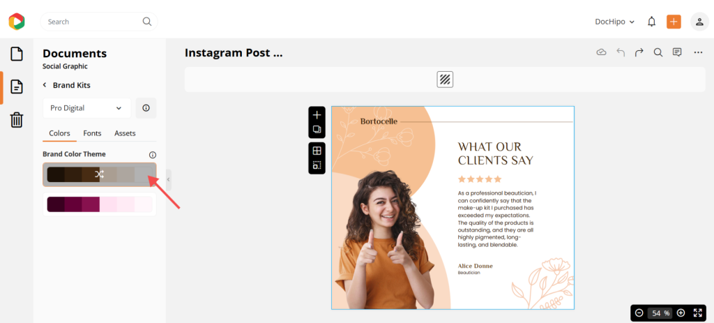 Adding brand elements to testimonial design Adding brand elements to testimonial design