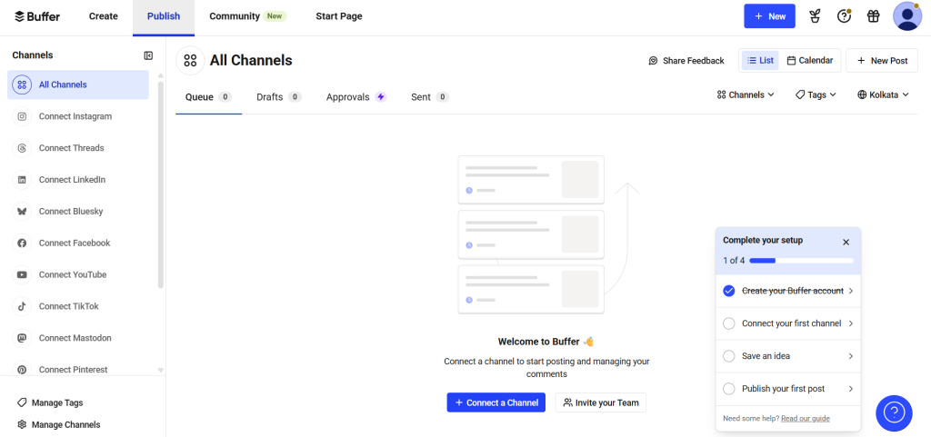 Buffer social media scheduling tool