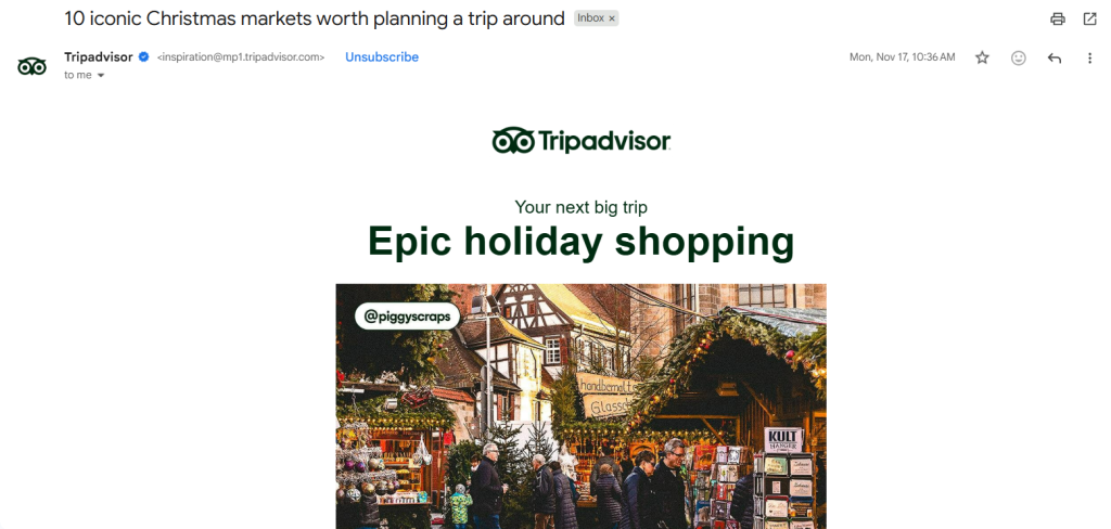 Christmas email marketing