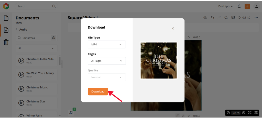 Christmas video download