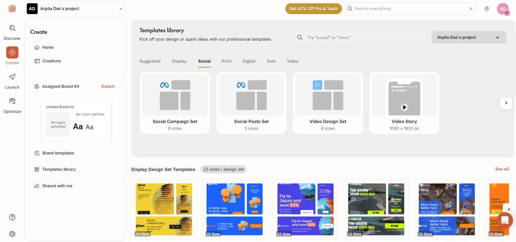 Creatopy or The Brief Template Collection