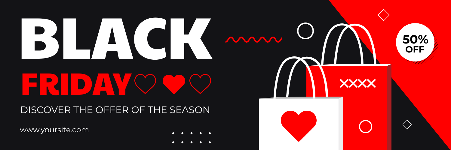 Black Friday X Header template