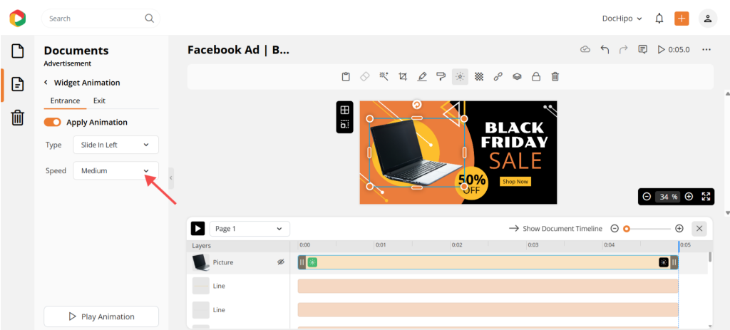 Dochipo Black Friday design layered animations Dochipo Black Friday design layered animations