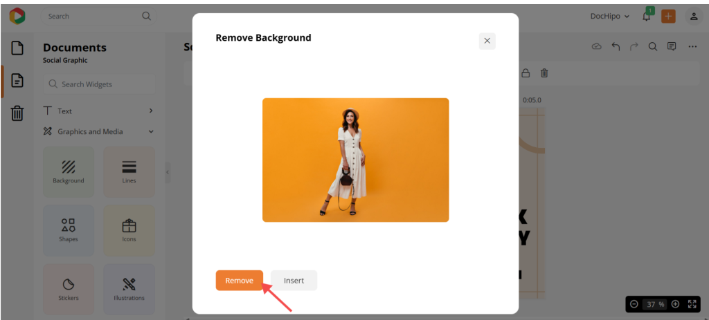 background remover in DocHipo background remover in DocHipo