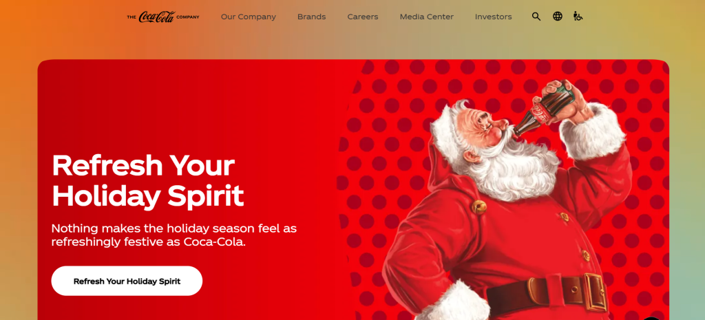 Christmas website makeover
