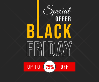 black friday Large Rectangle Ad Template