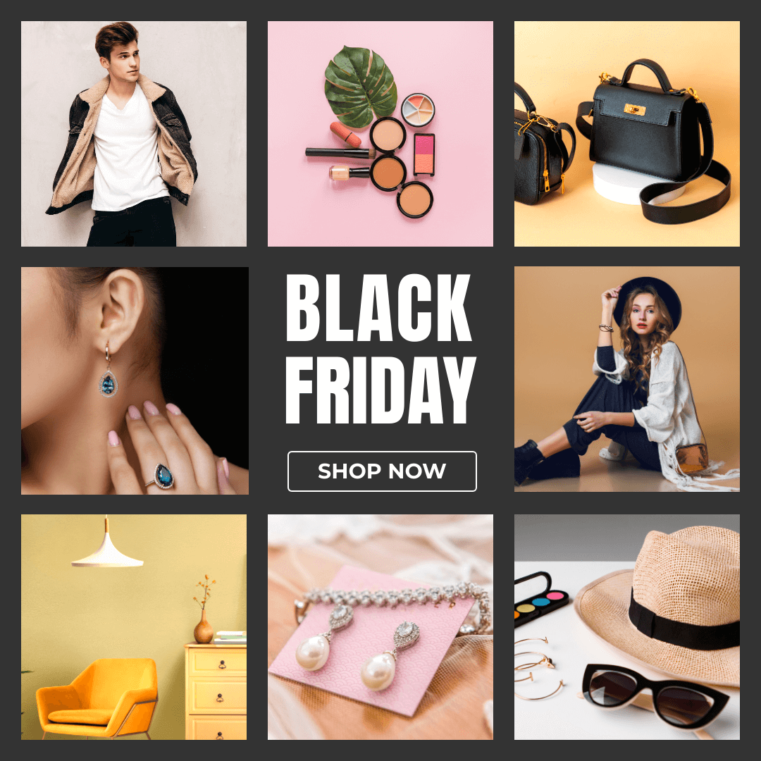 Black friday Square poste template