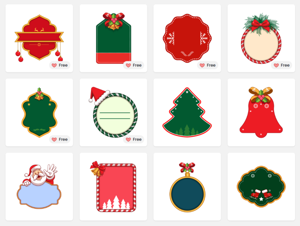 DocHipo Christmas Text Frames