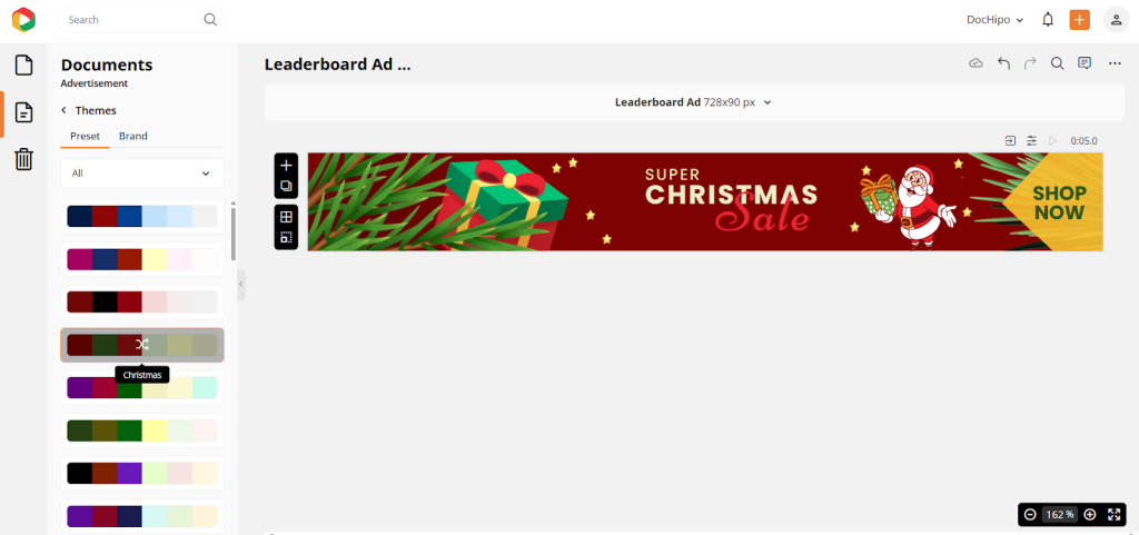 DocHipo Christmas color themes