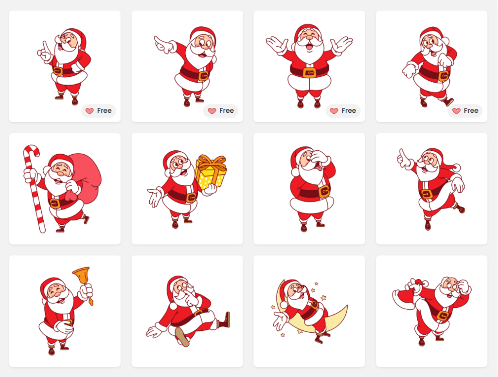 DocHipo Santa Claus illustrations