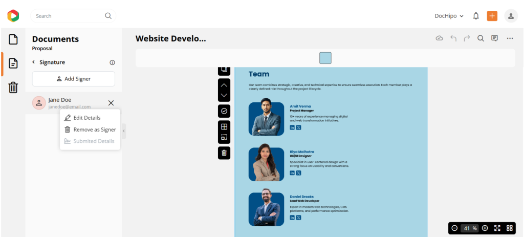 Canva vs Googel slides vs DocHipo- proposal maker