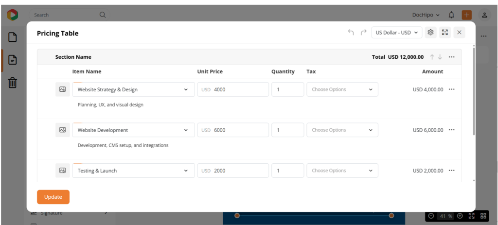 DocHipo proposal maker