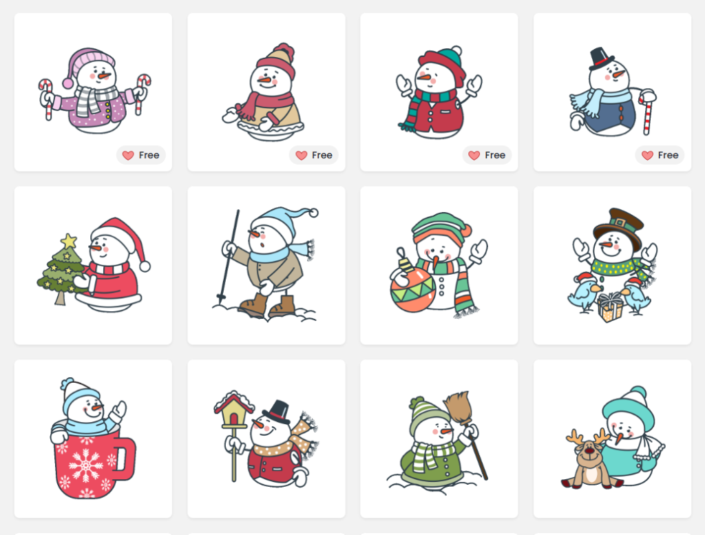 DocHipo snowman animations for Christmas marketing