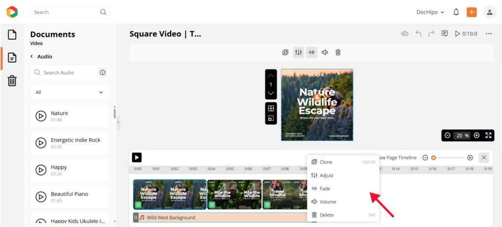 DocHipo video editor