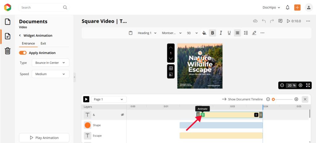 DocHipo video editor