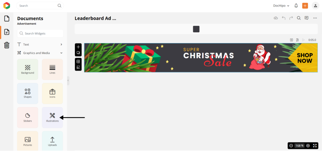 Find the DocHipo illustration widget